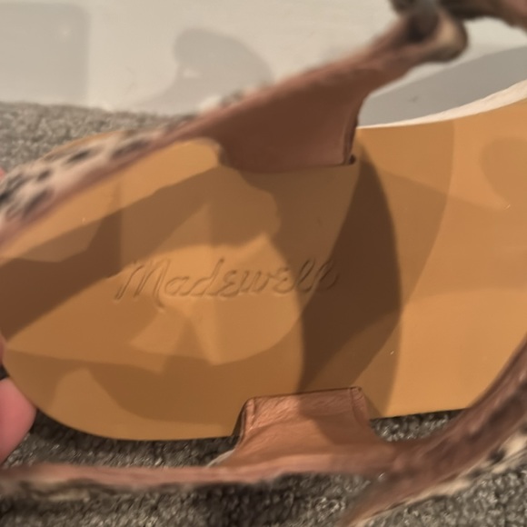 Madewell The Maggie Sandal in Spotted Calf Hair - Picture 6 of 7